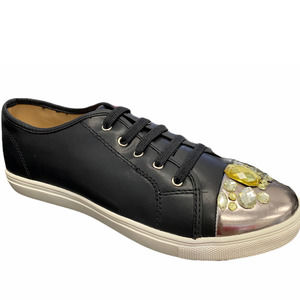 IMAN Global Chic Rock the Runway Sparkle & Shine Comfort Sneaker Black Size 7.5